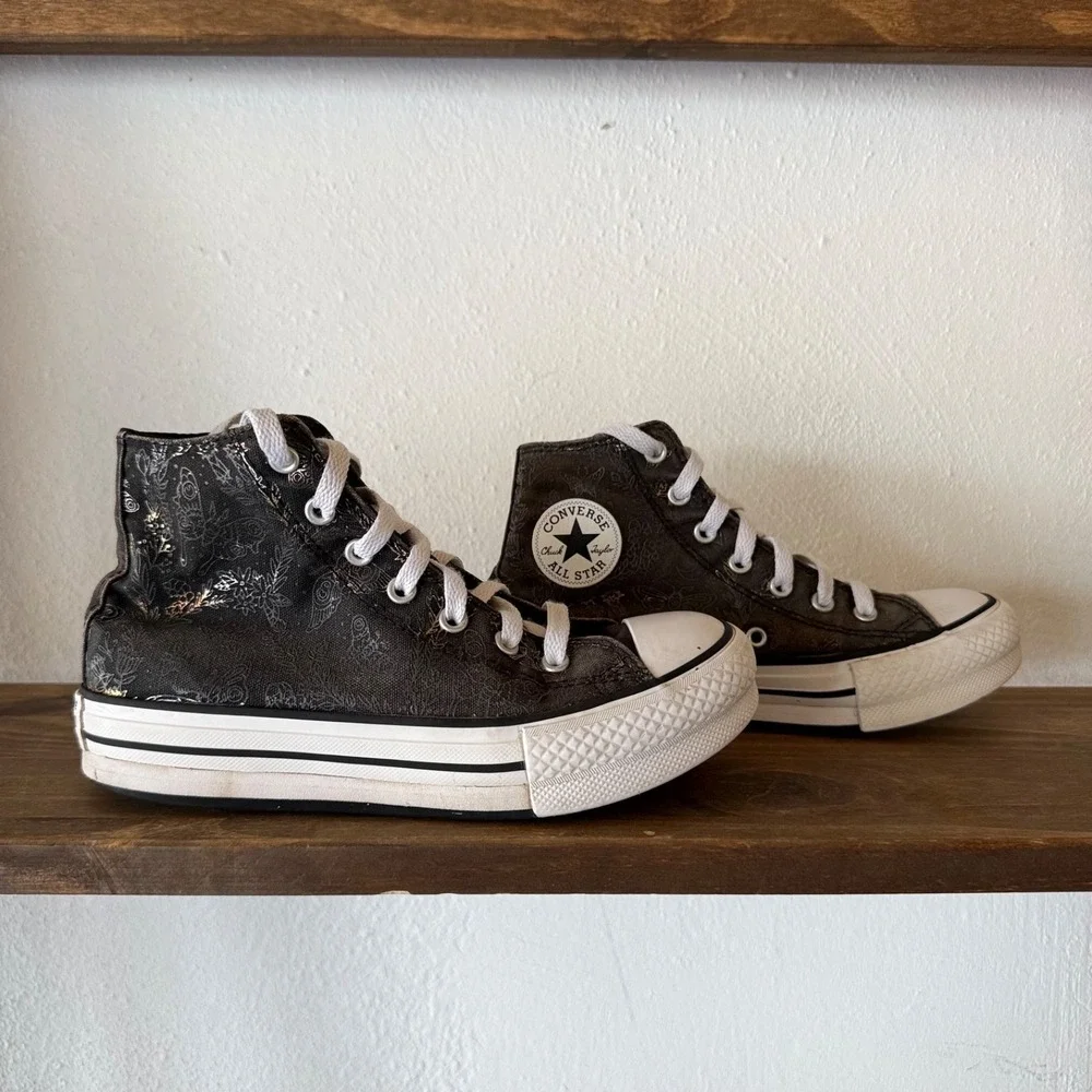 Converse Chuck Taylor All Star EVA Lift Hi Floral Youth Size 3 Platform